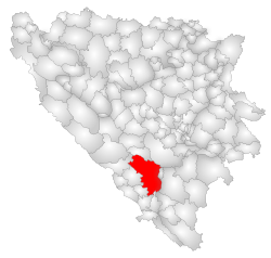 خريطة البوسنة والهرسك (موستار)