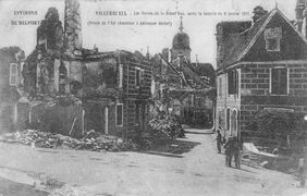 View of the destruction of Bourg de Villersexel