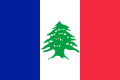 علم لبنان الكبير فترة الانتداب الفرنسي ، 1920-1943