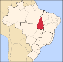 موقع ولاية توكانتينس في البرازيل