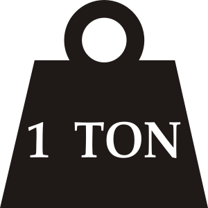 One-ton weight.svg