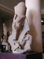 Fragmentary statue of Akhenaten, perhaps Tutankhamun's father, on display at the Cairo Museum