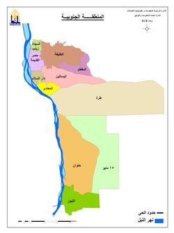 خريطة احياء جنوب القاهرة