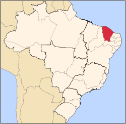 موقع ولاية سيارا في البرازيل