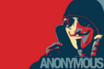 Guy Fawkes - red-white-blue Anonymous