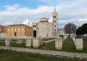 Church of St. Donatus (9th century) in Zadar is the second largest Pre-Romanesque rotunda in Europe