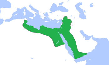 أقصى اتساع للدولة الأيوبية في عهد صلاح الدين الأيوبي في 1188