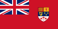 The 1957 version of the Canadian Red Ensign, now used by Anglo-Canadian nationalists