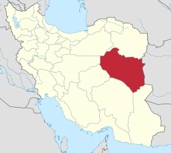 موقع محافظة جنوب خراسان في إيران
