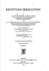 الري المصري، المجلد الأول، 1889
