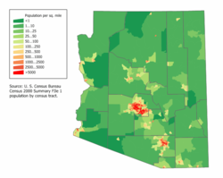 Arizona population map.png