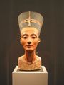 The iconic image of Queen Nefertiti, perhaps the step-mother of Tutankhamun, part of the Ägyptisches Museum Berlin collection