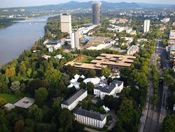 A view over the Bundesviertel (English: "Federal Quarter": the location of the German federal government presence in Bonn)