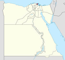 موقع محافظة دمياط علي الخريطة