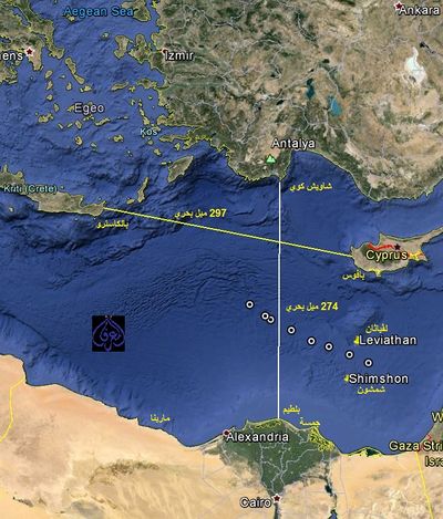 نتيجة بحث الصور عن المسافة بين مصر واليونان