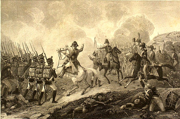 ملف:Battle of Lutzen 1813 by Fleischmann.jpg