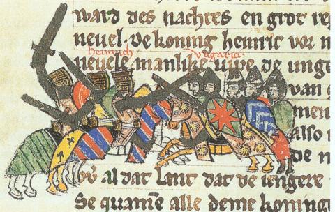 ملف:Heinrich I. kämpft gegen die Ungarn.jpg