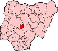 موقع منطقة العاصمة الإتحادية في نيجيريا