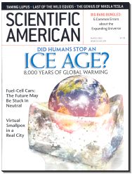 March 2005 cover of Scientific American