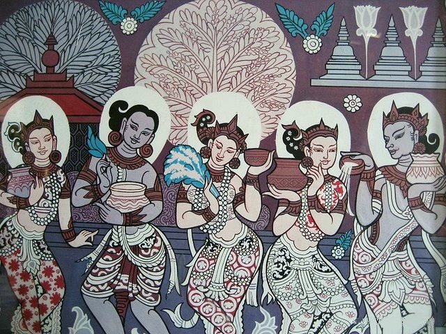 ملف:Bagan era painting of Thingyan.jpg