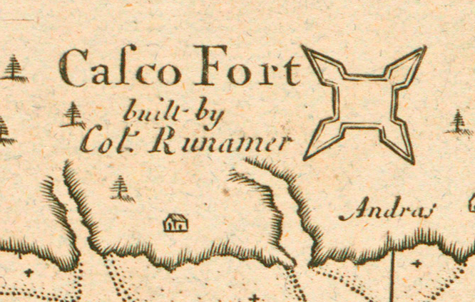 ملف:Fort Casco, Brunswick, Maine by Cyprian Southack, 1720 map inset.png