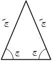 مثلث متساوي الساقين