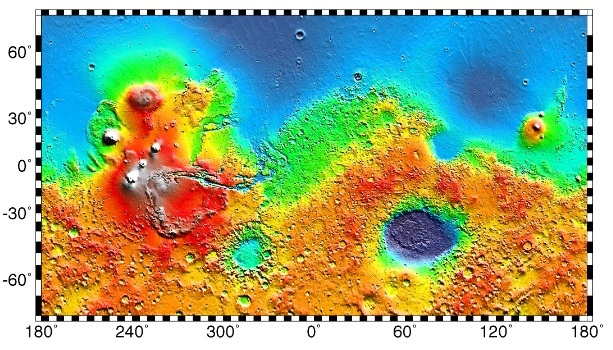 خريطة المريخ