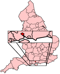 Southampton shown within England
