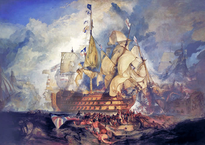 ملف:Turner, The Battle of Trafalgar (1822).jpg