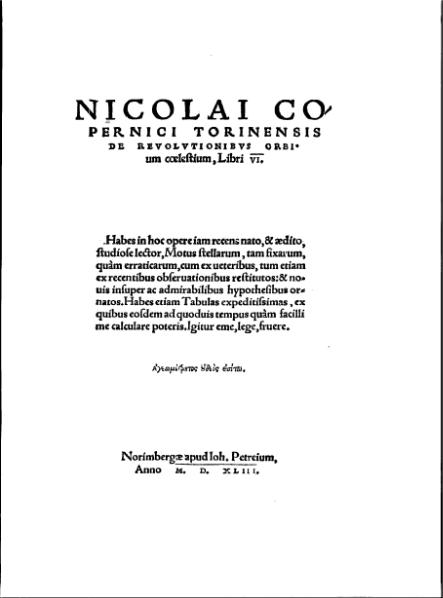 ملف:Page1-443px-Nicolai Copernici torinensis De revolutionibus orbium coelestium.jpg