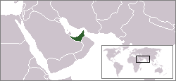 Location of Sharjah