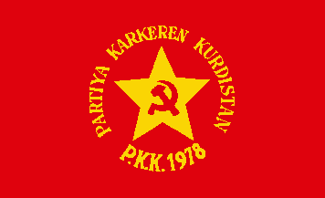 ملف:Kurdistan Workers Party flag (former).gif