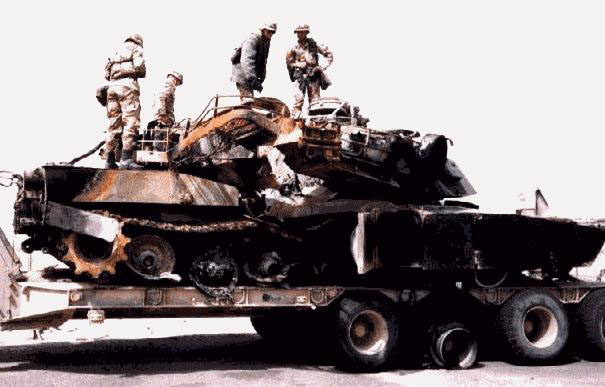 ملف:Destroyed M1A1 Abrams.jpg