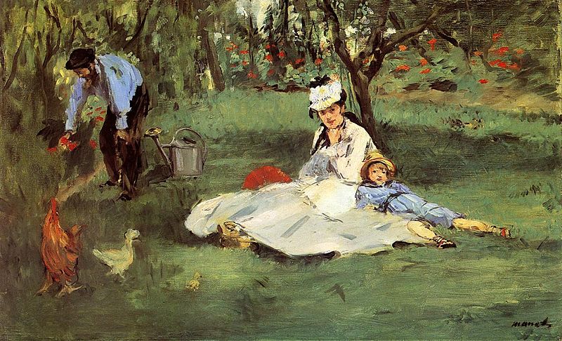 ملف:Édouard Manet --The Monet Family in Their Garden at Argenteuil.jpg