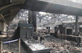 ملف:آثار حريق محطة قطار الحرمين السريع في جدة، 29 سبتمبر 2019.jpg