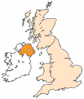 ملف:Map of Northern Ireland within the United Kingdom.png