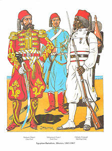 ملف:Sudanese Battalion in Mexico 1863-1867, fighting for Maximilian I.jpg