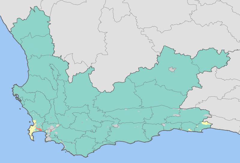 ملف:Western Cape dominant language map.png