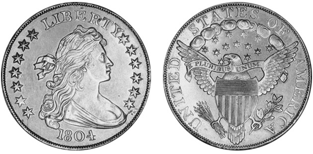 ملف:1804 Silver Dollar - Class I - US Mint Specimen.jpg