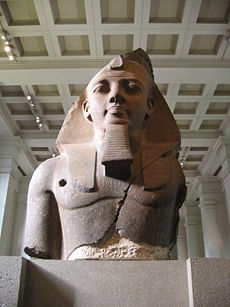 BM, AES Egyptian Sulpture ~ Colossal bust of Ramesses II, the 'Younger Memnon' (1250 BC) (Room 4).jpg