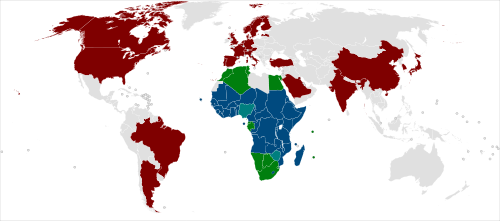 ملف:Map of African Development Bank Members.png