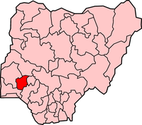موقع ولاية أوشـون في نيجيريا
