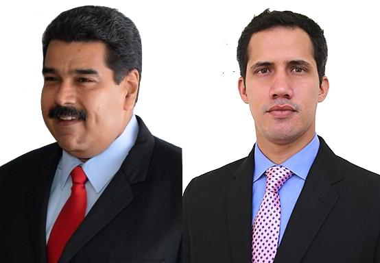 ملف:Maduro and Guaidó (Presidential crisis).png