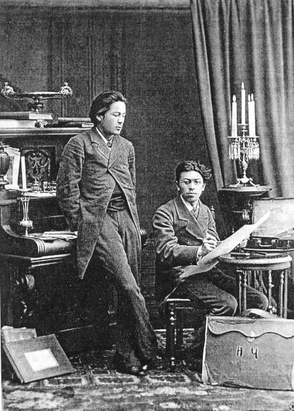 ملف:Chekhov with brother 1882.jpg