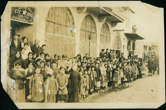 ملف:Aleppo Jan 1920 Armenian refugees at the American relief eye hospital by University of Michigan Expedition, George R. Swain, Ann Arbor, Michigan.jpg