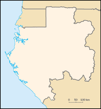 Location map Gabon