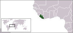 موقع ليبيريا