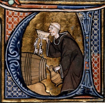 ملف:Monk tasting wine from a barrel.jpg