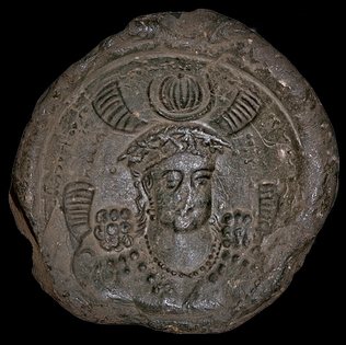 ملف:Seal of lord Uglarg, the King of the Huns, the great Kushanshah, the Afshiyan of Samarkand.jpg