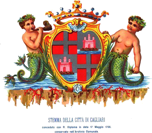 ملف:Cagliari-Stemma sabaudo da L'archivio comunale di Cagliari.png